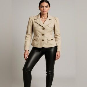 DIESEL Jeans Beige Cotton Utility Jacket Hip
Length US XS